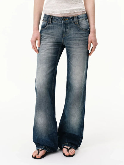 Low-Rise Straight Jeans