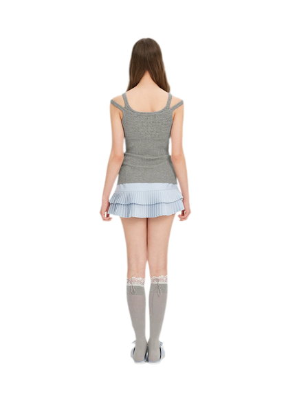 False Two-Piece Knit Top