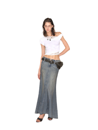 Lace Shoulder Trim Tee