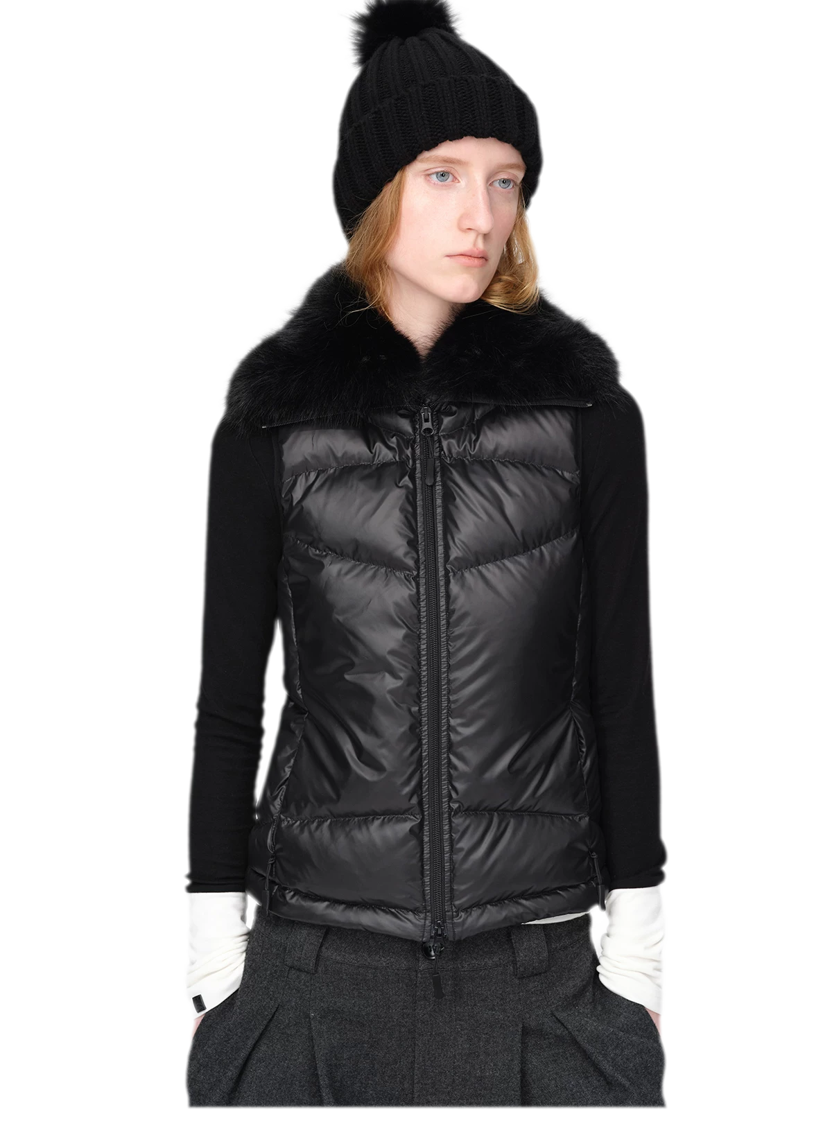 Gilet matelassé en duvet brillant