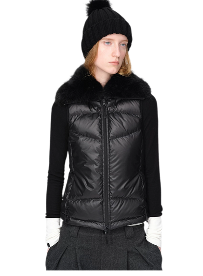 Gilet matelassé en duvet brillant