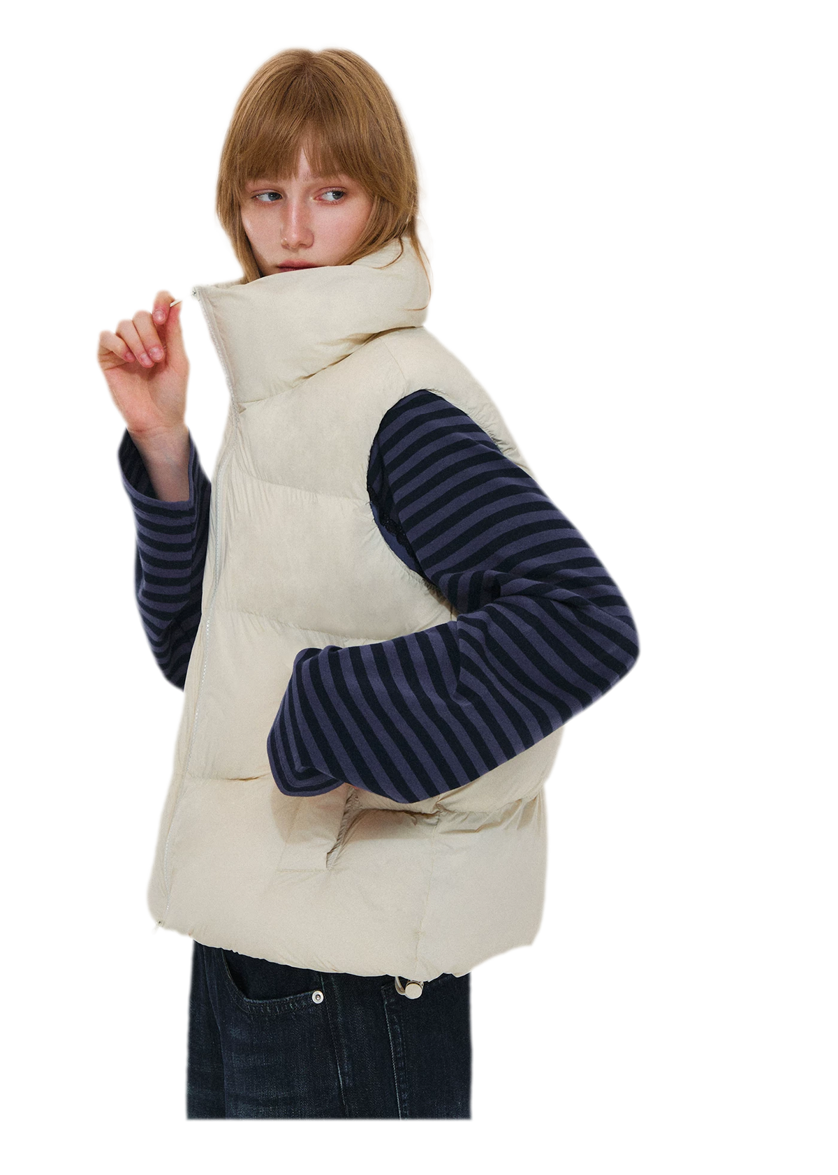 Lightweight Stand Collar Down Vest