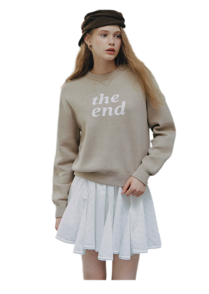 Jacquard Cropped Crewneck Sweater
