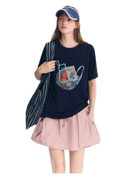 Fruit Embroidery Tee