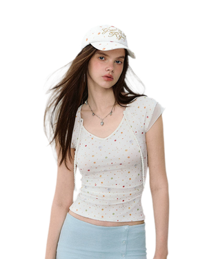 Printed Mesh T-Shirt