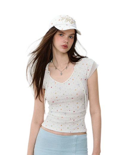 Printed Mesh T-Shirt