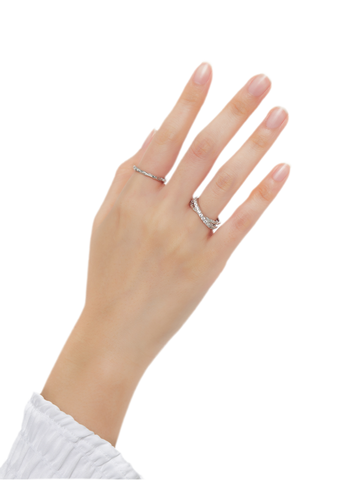 Braided Silver Band Ring