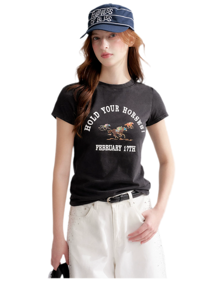 Vintage Horse Print Tee