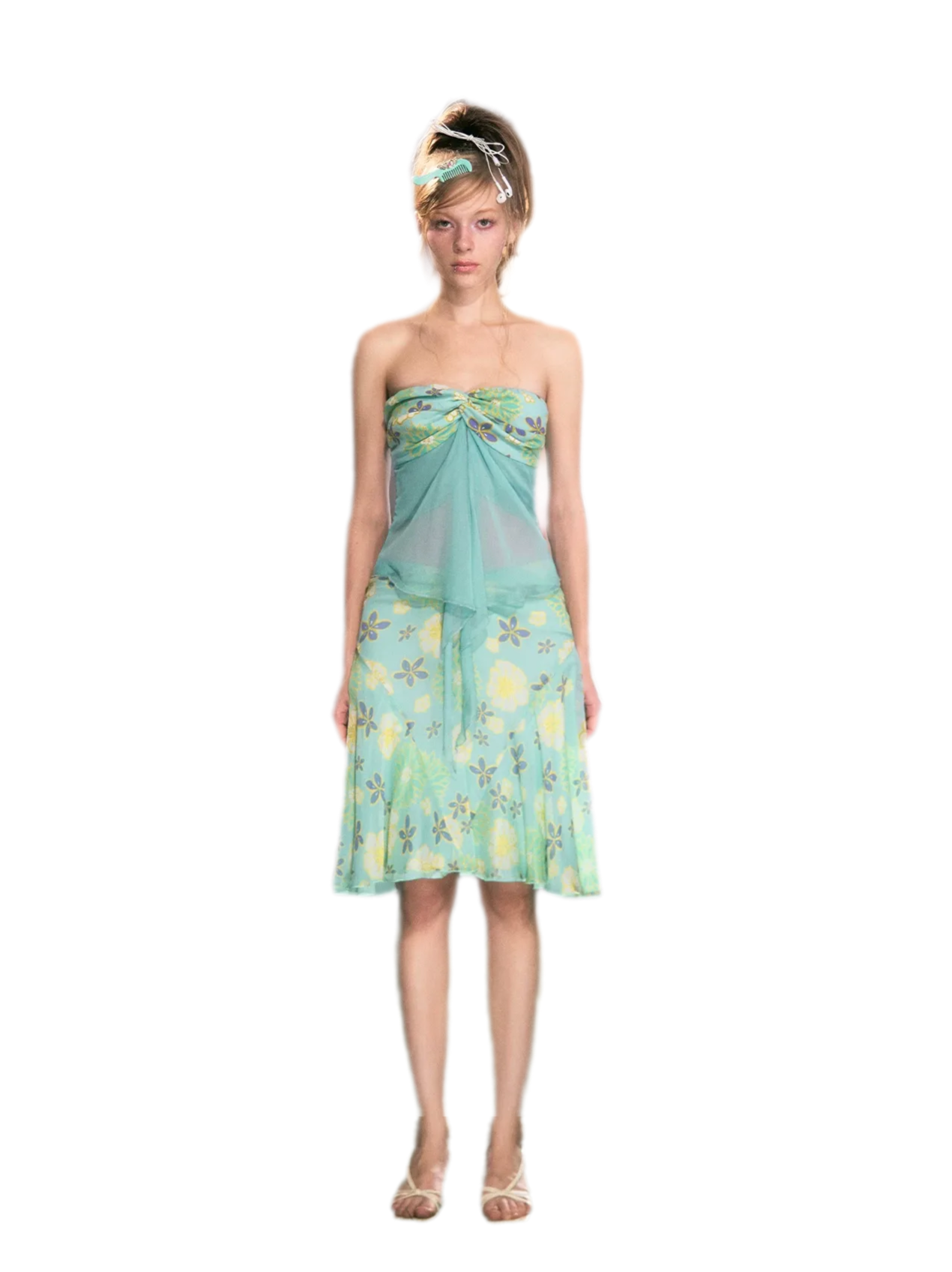 Floral Chiffon Mermaid Set