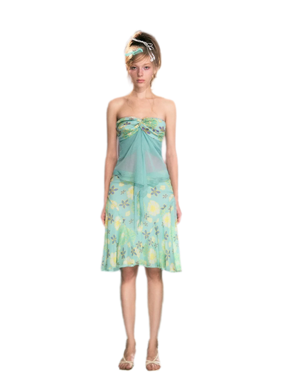 Floral Chiffon Mermaid Set