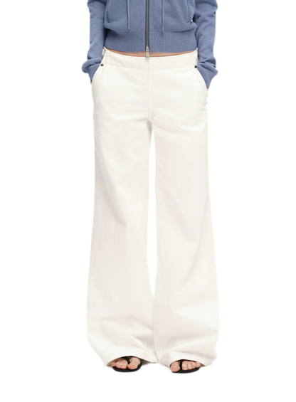 Pure Cotton Wide-Leg Jeans