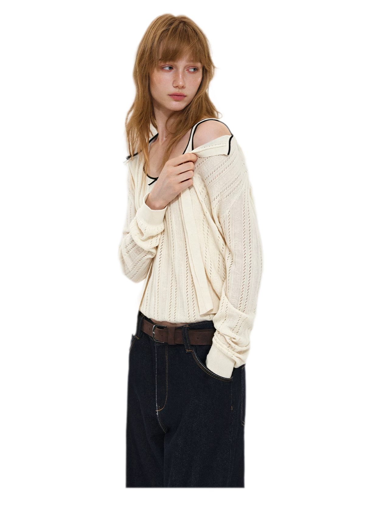 Wool-Blend Bow Knit Set