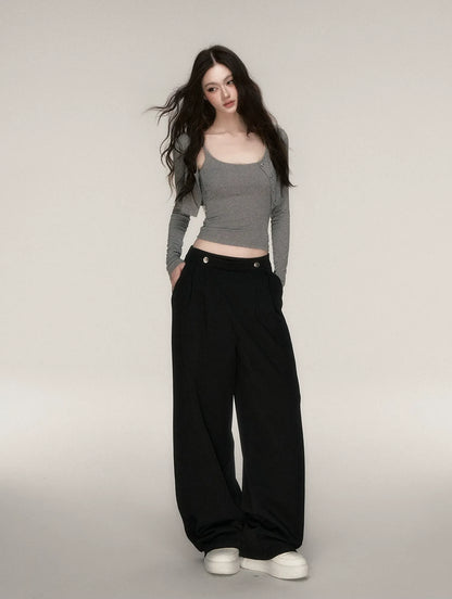 Napoleon Wide-Leg Suit Trousers