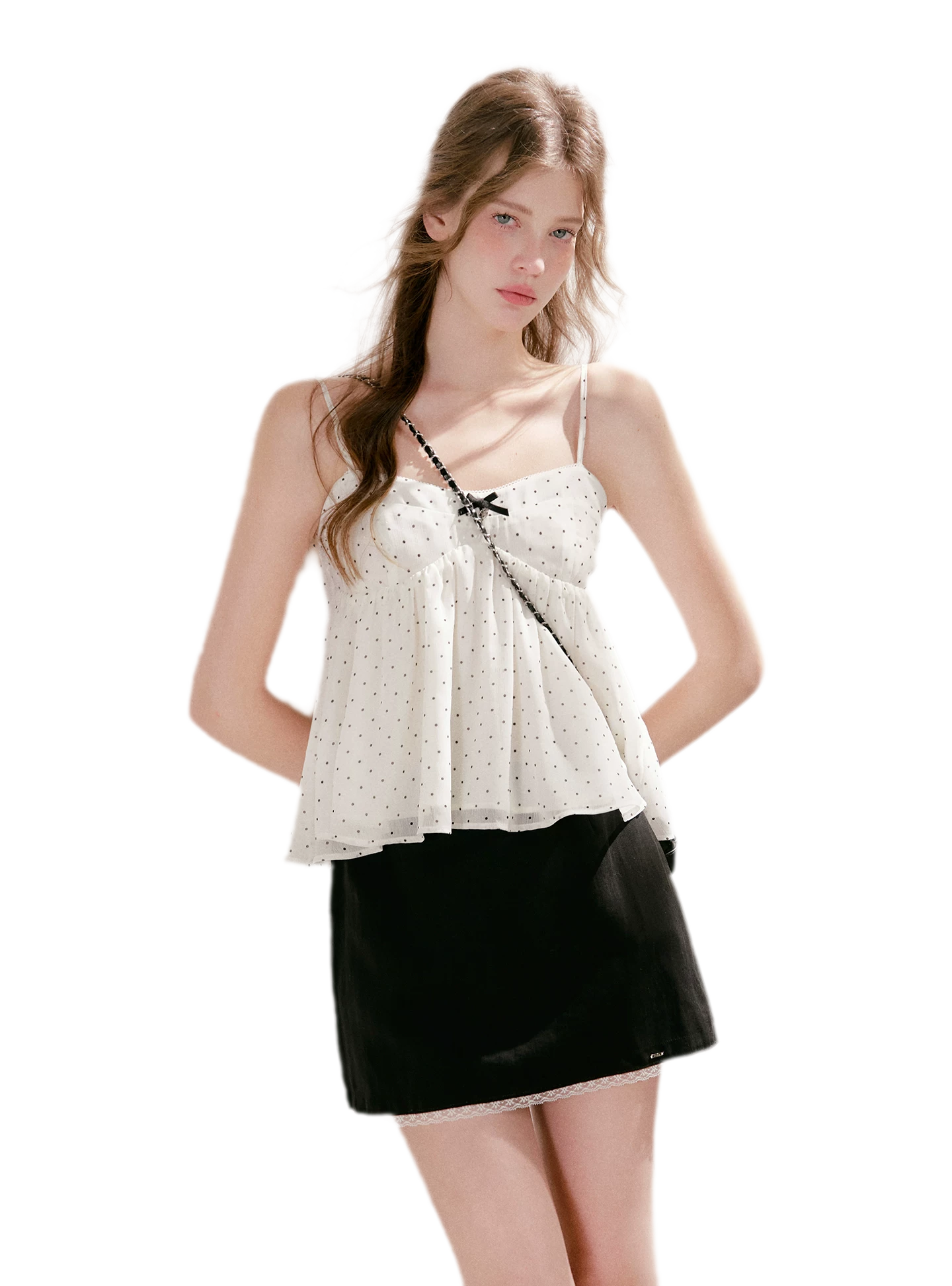 Lace Trim A-Line Mini Skirt