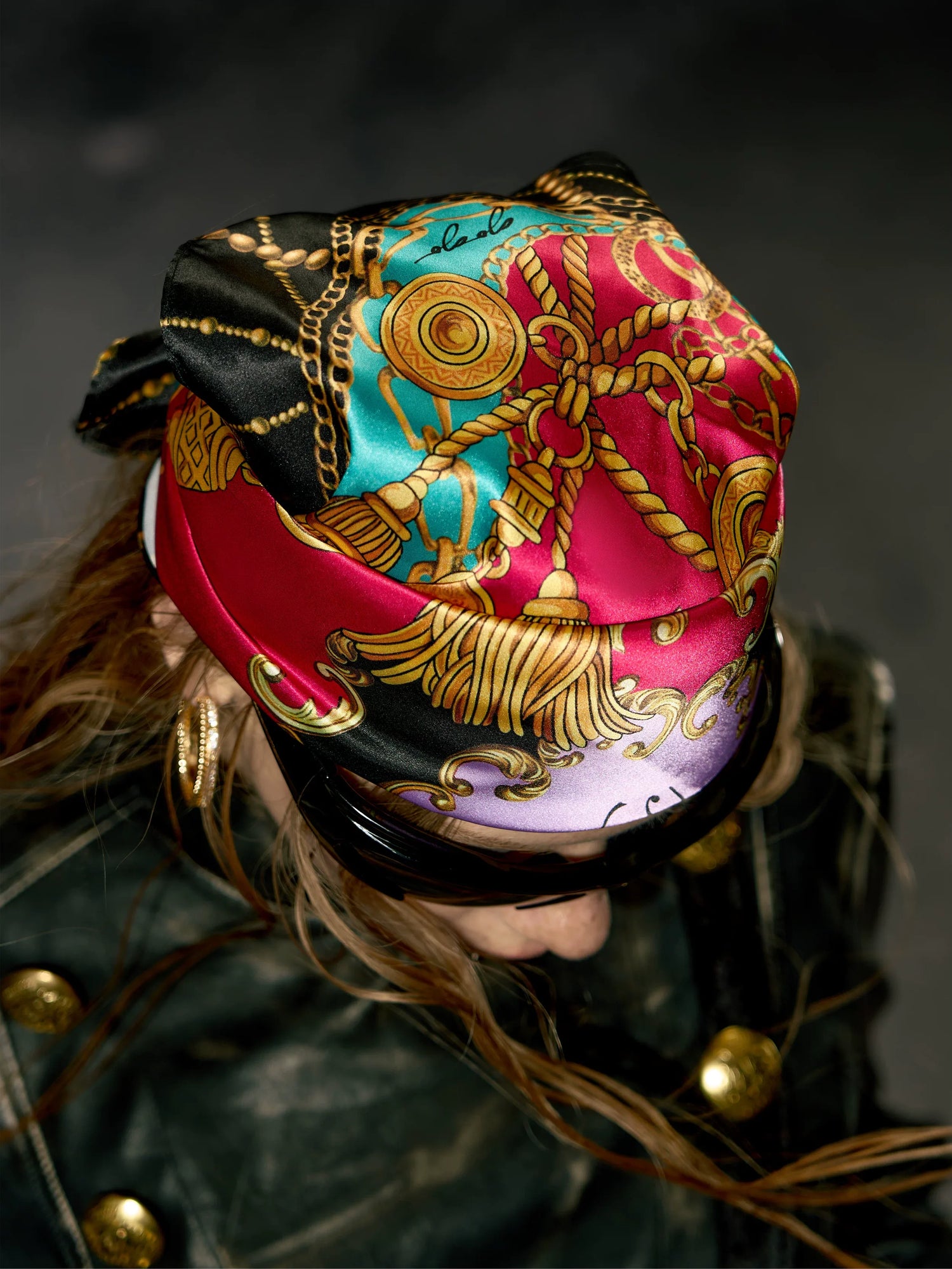 Baroque Chain Silk Scarf