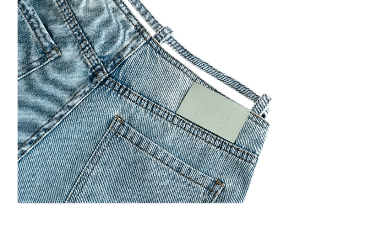 Bow Wide-Leg Jeans