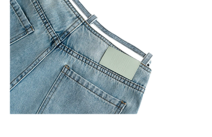 Bow Wide-Leg Jeans