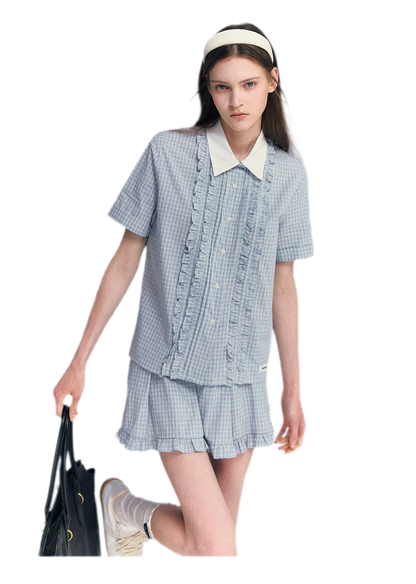 Blue Plaid Set