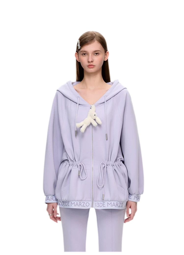 Logo Hooded Zip Jacket