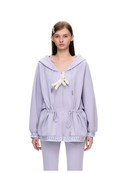 Logo Hooded Zip Jacket