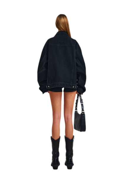 Cross Statue Denim Jacket