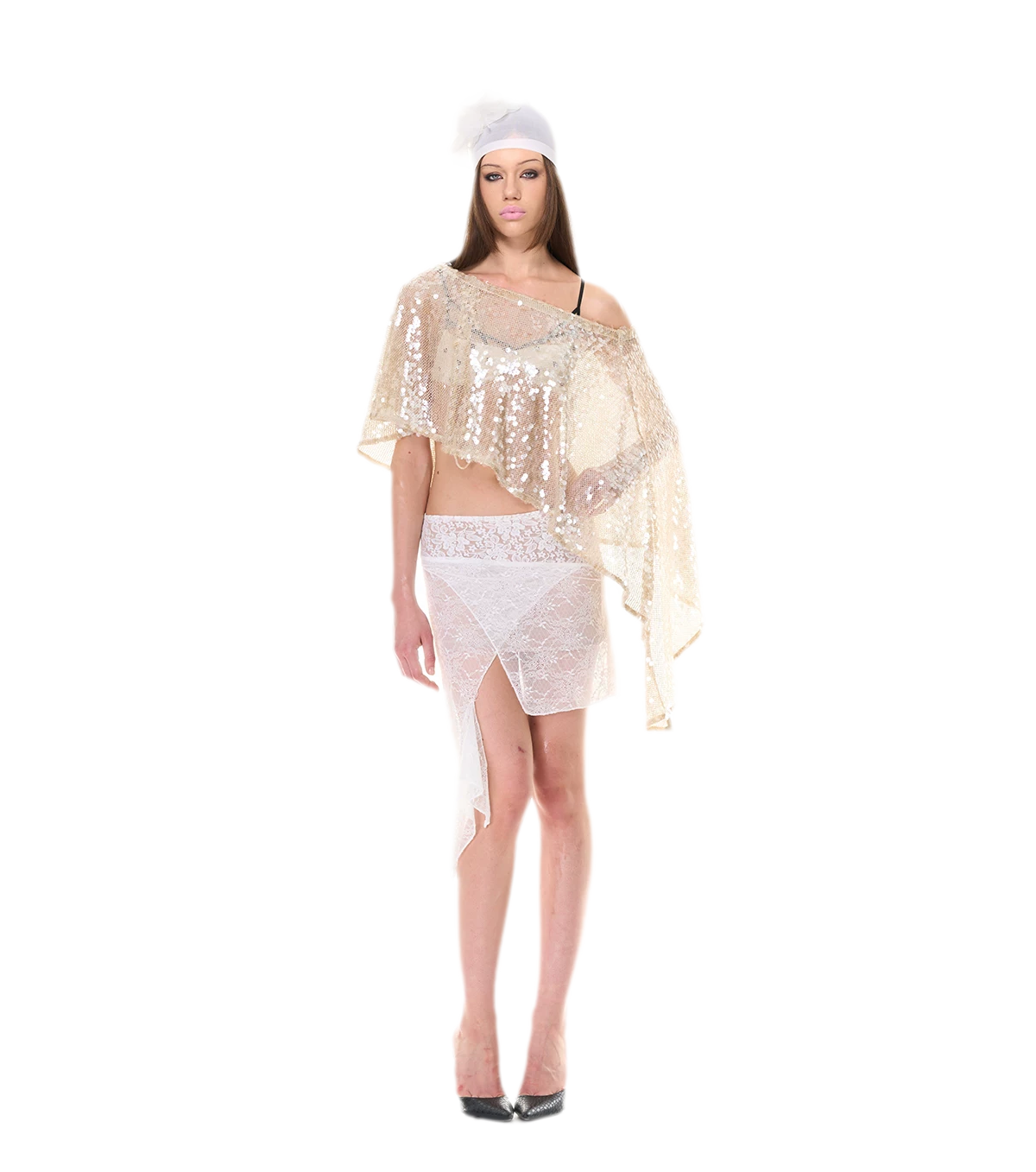 Shimmering Asymmetric Cover-Up