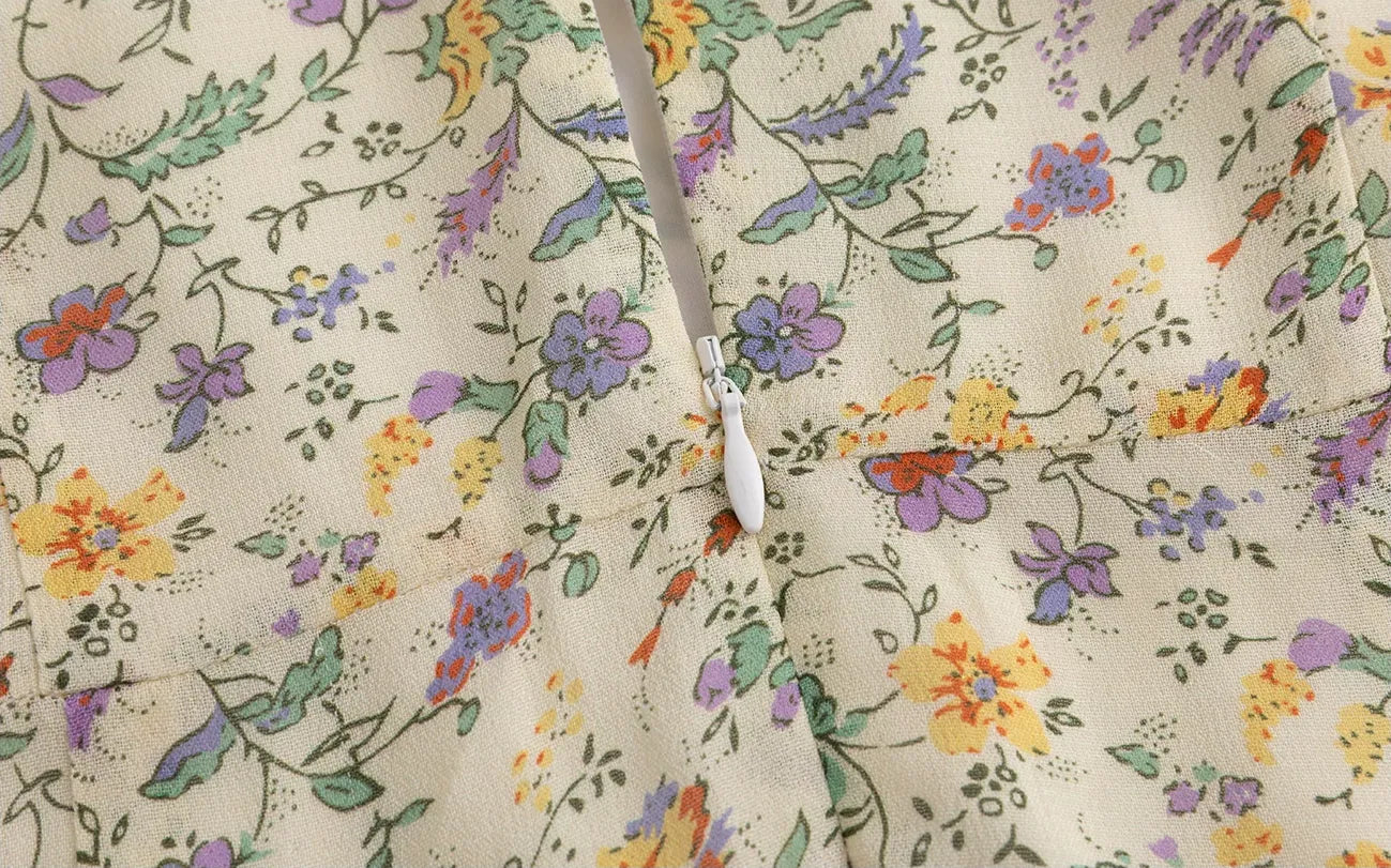 Iris Print Viscose Maxi