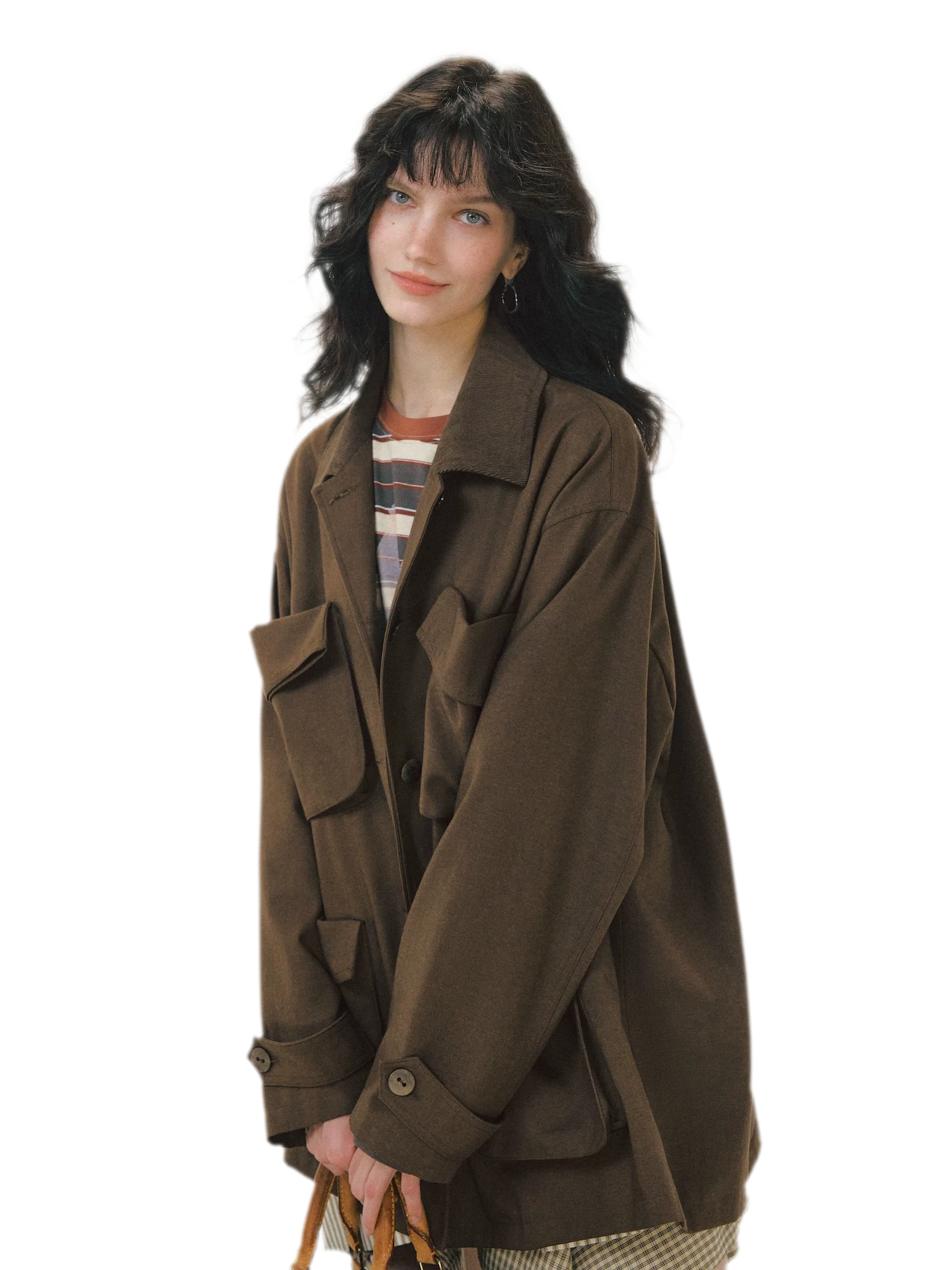Lyocell Utility Oversized Jacket