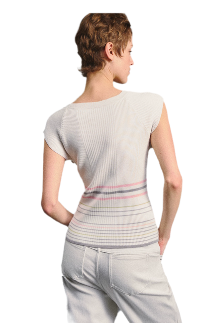 Raglan Stripe Slim Top