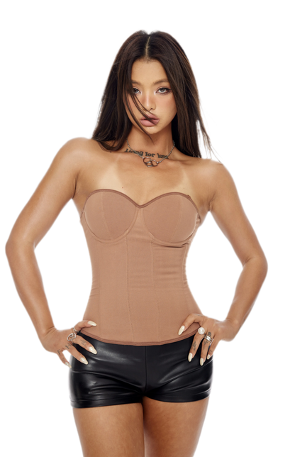 Leather-Look Low-Rise Shorts