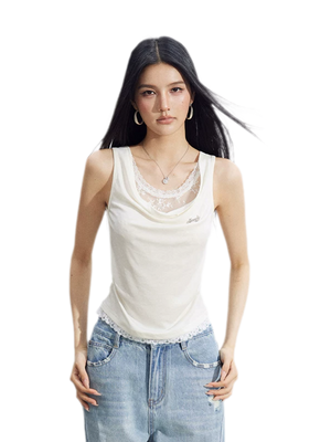 Lace Cowl Tank