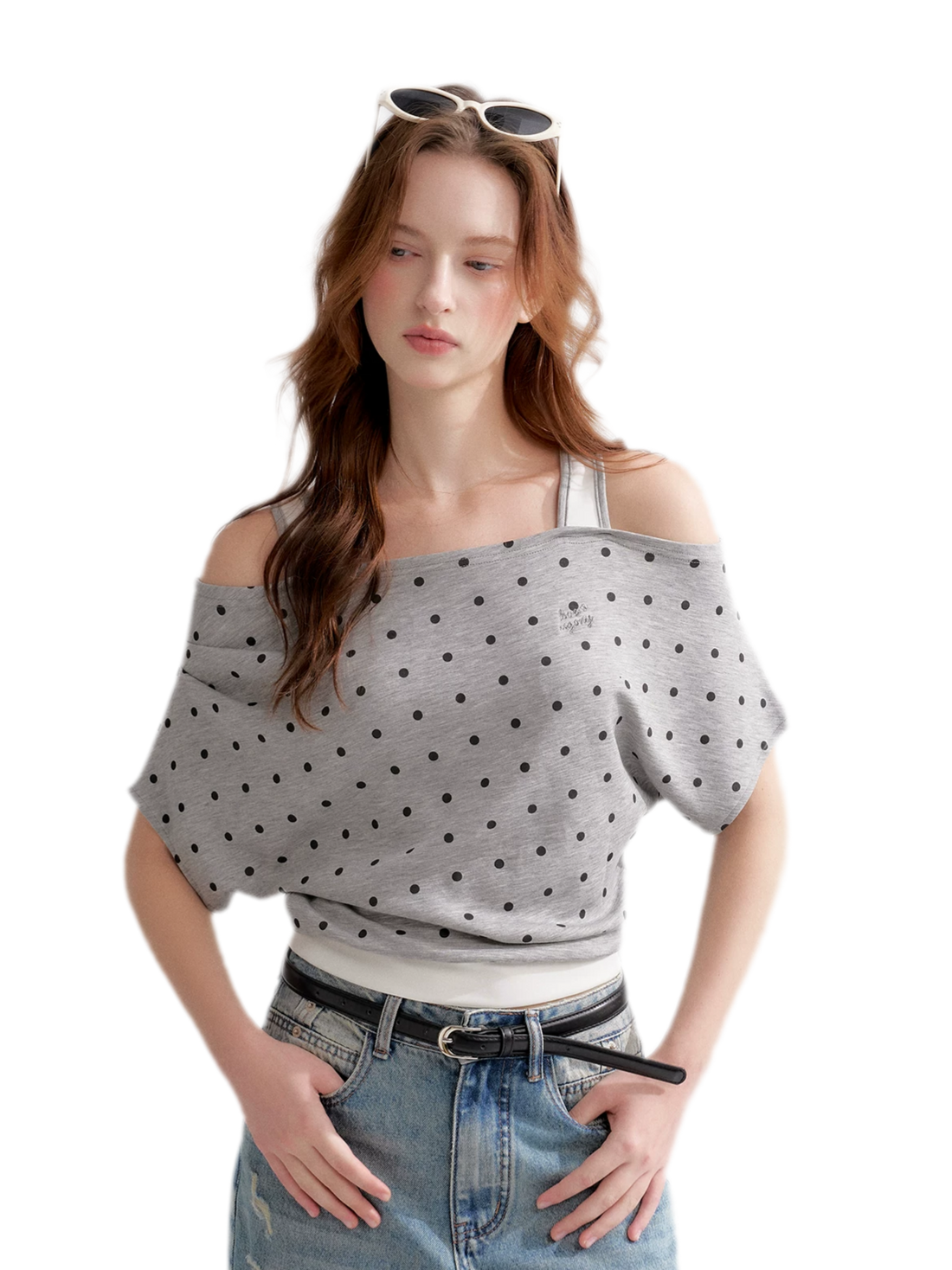 Polka Dot Layered T-Shirt