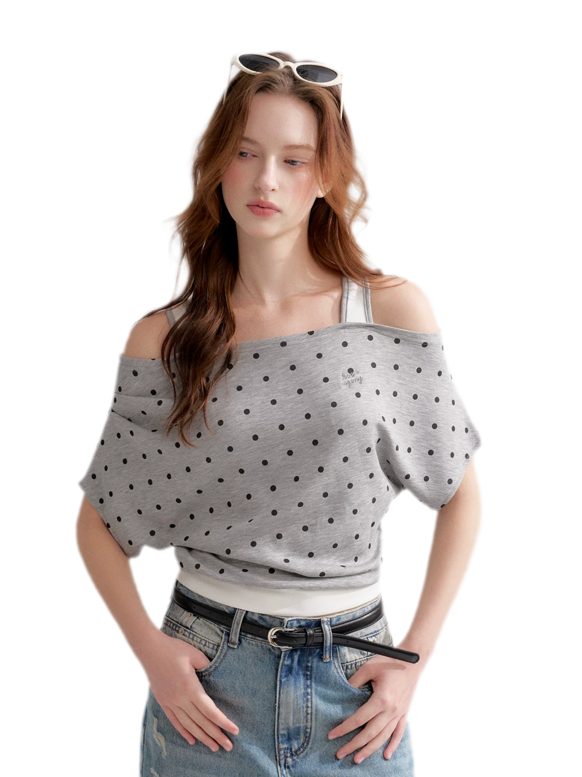 Polka Dot Layered T-Shirt