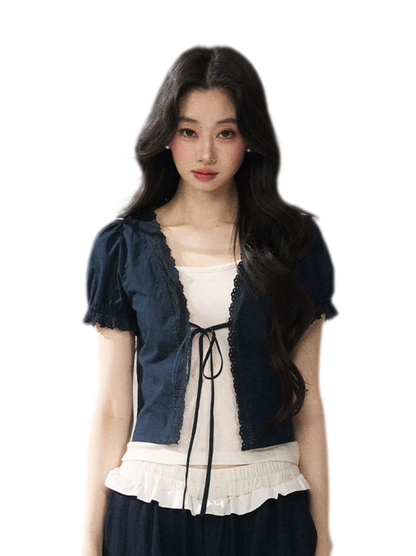 Floral Camisole Lace Cardigan