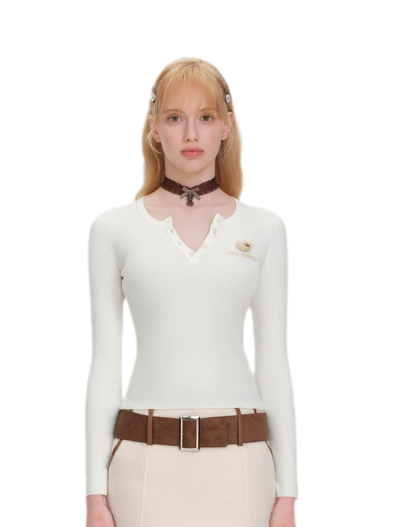 Textured Knit Undershirt