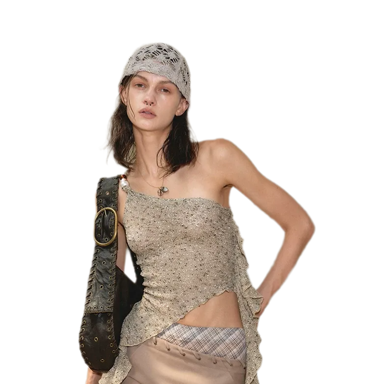 Beaded Asymmetrical Tank