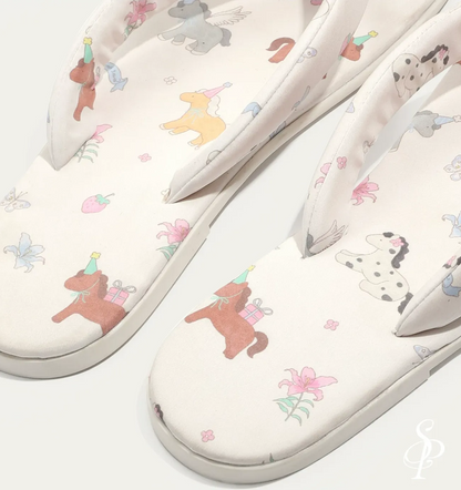 Original Pony Print Flip Flops