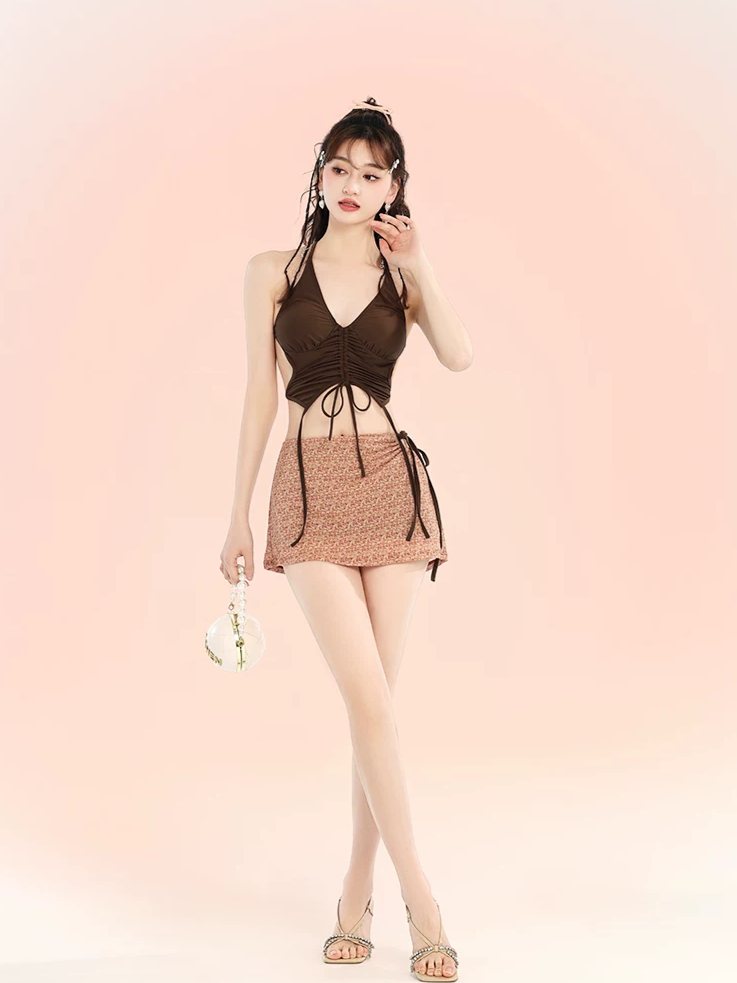 Split Skirt Bikini Set