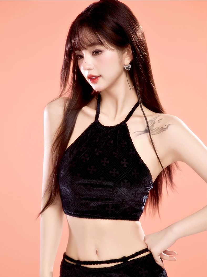 Halter Backless Swim Set
