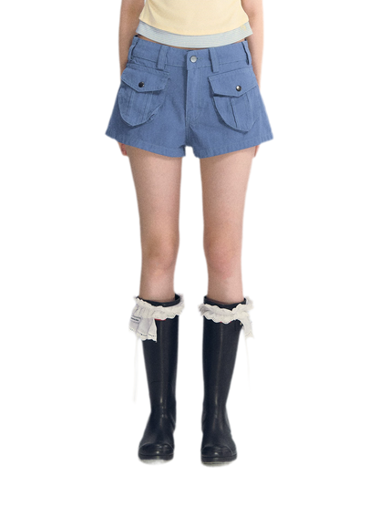 Low-Waist Cargo Shorts