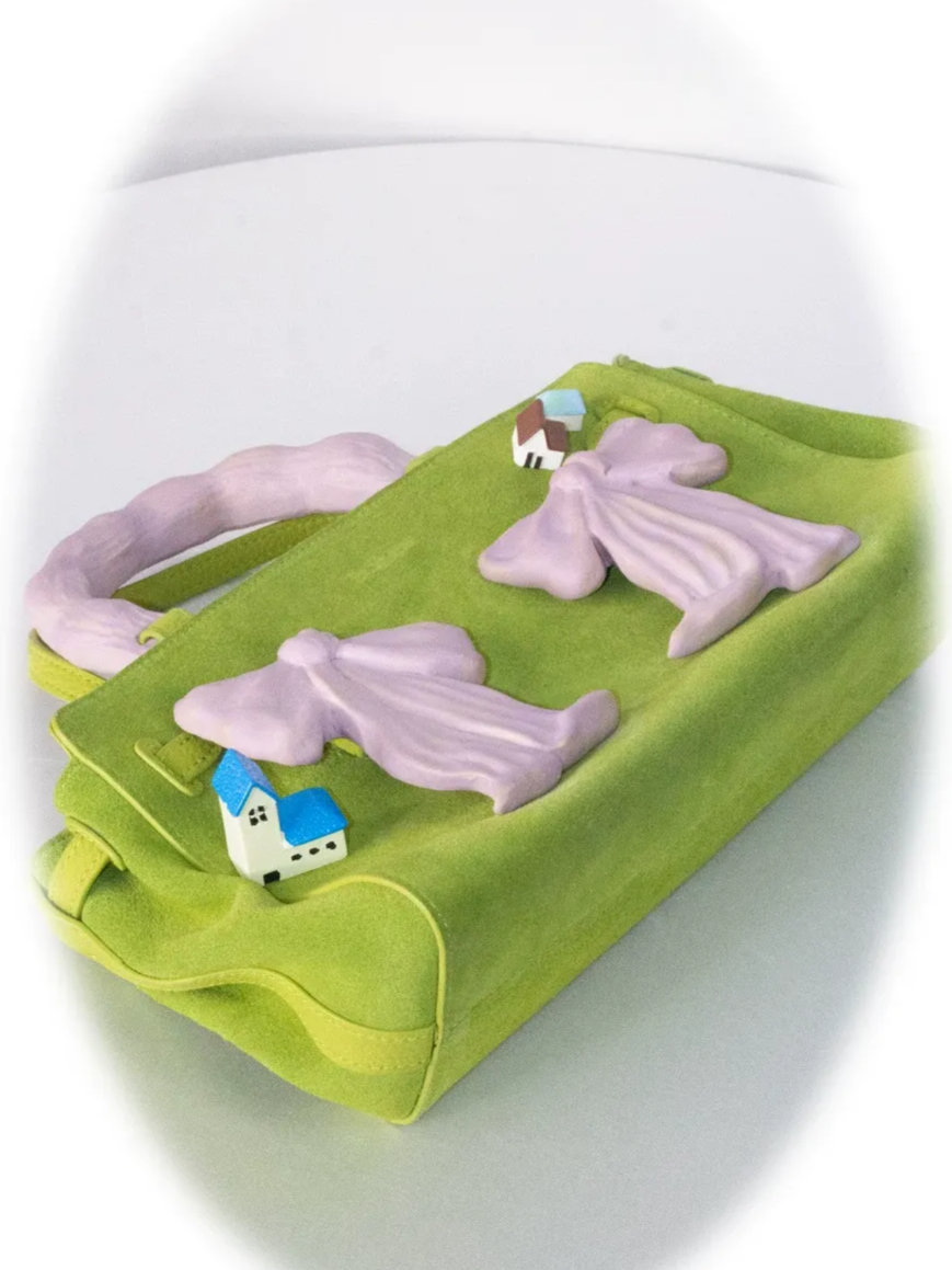 Handcrafted Ceramic Bow Bag