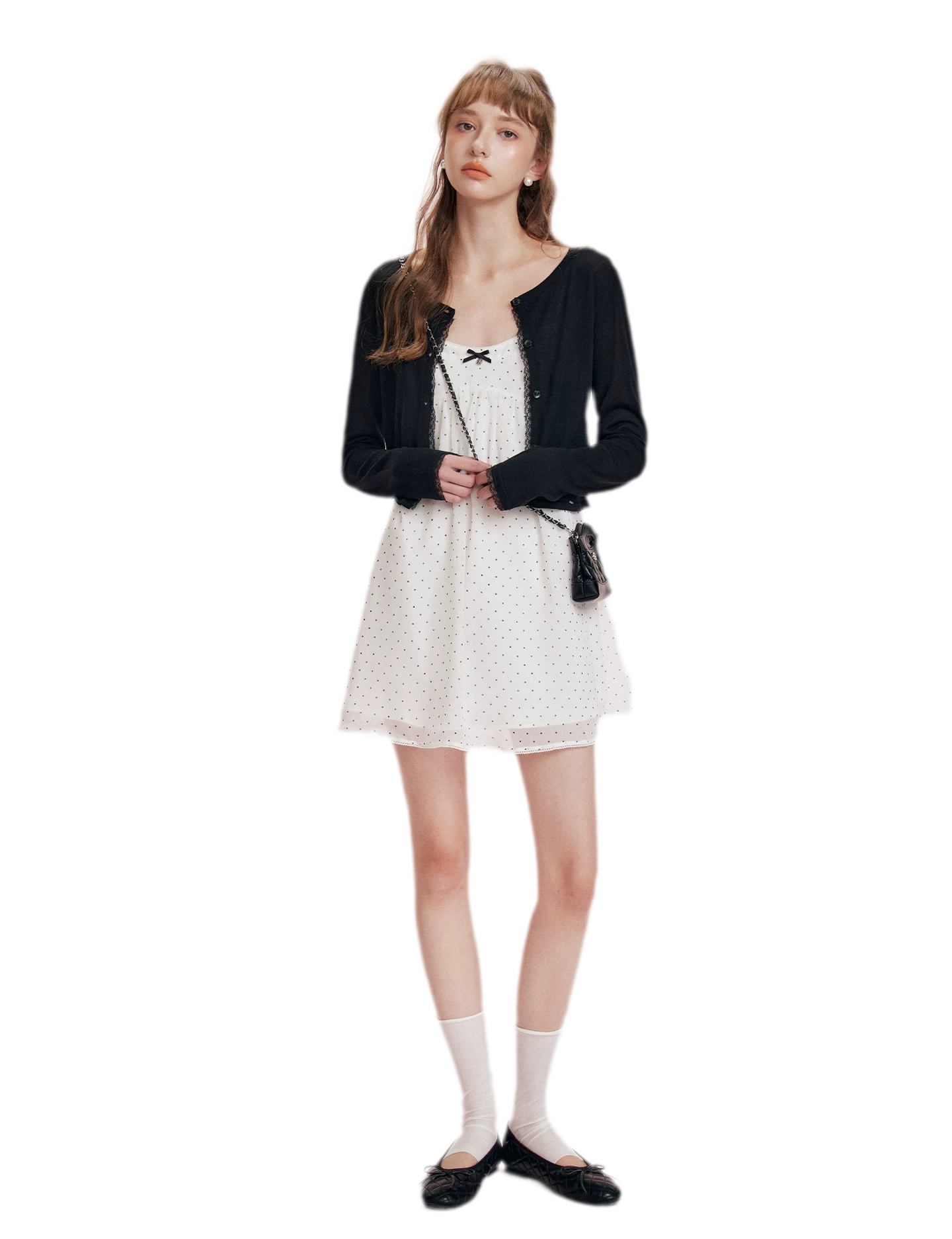 Chiffon Polka Dot Dress