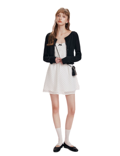 Chiffon Polka Dot Dress