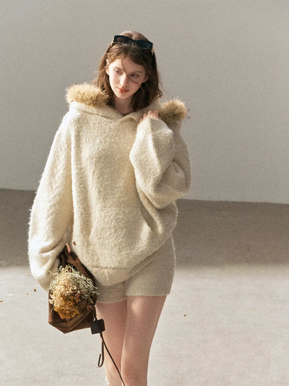 Loop Knit Hooded Set