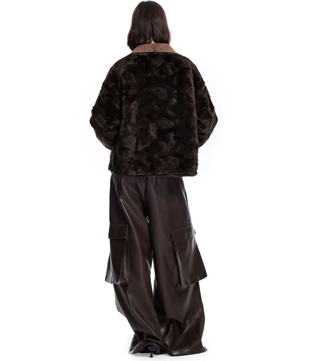 Faux Fur Reversible Short Jacket