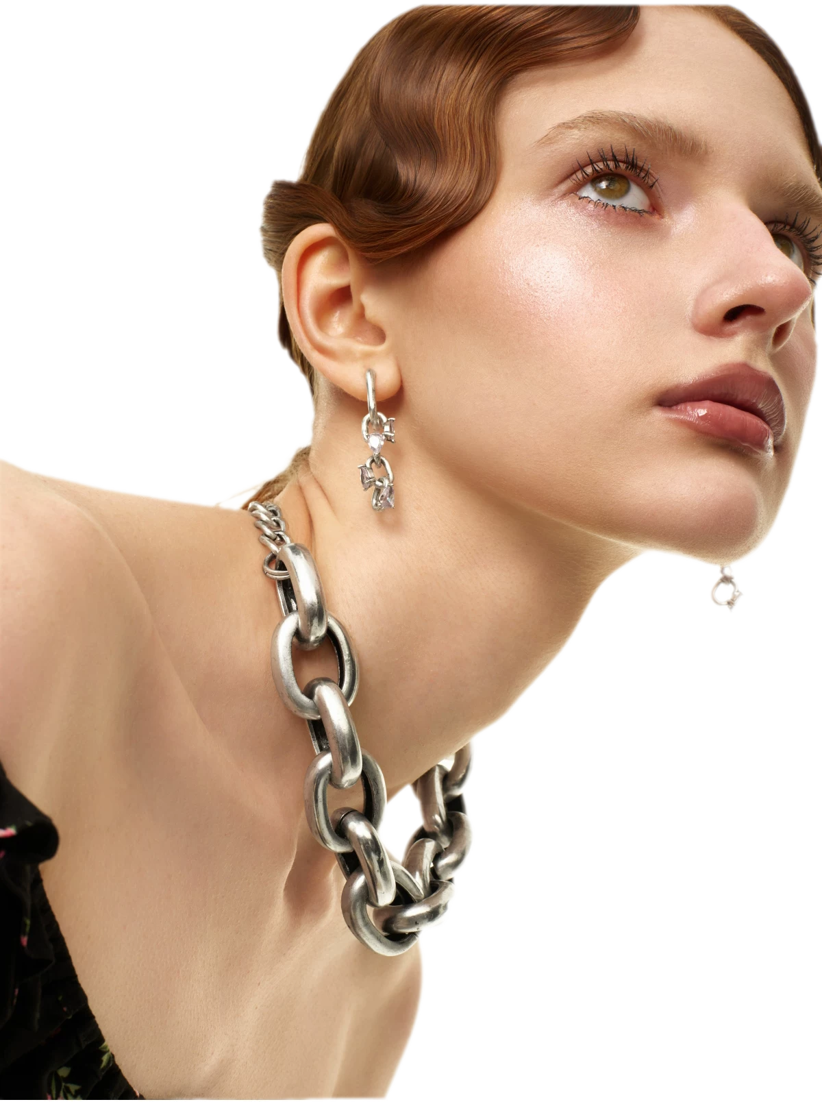Oval Link Choker Necklace