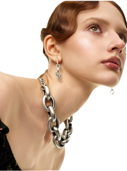 Oval Link Choker Necklace