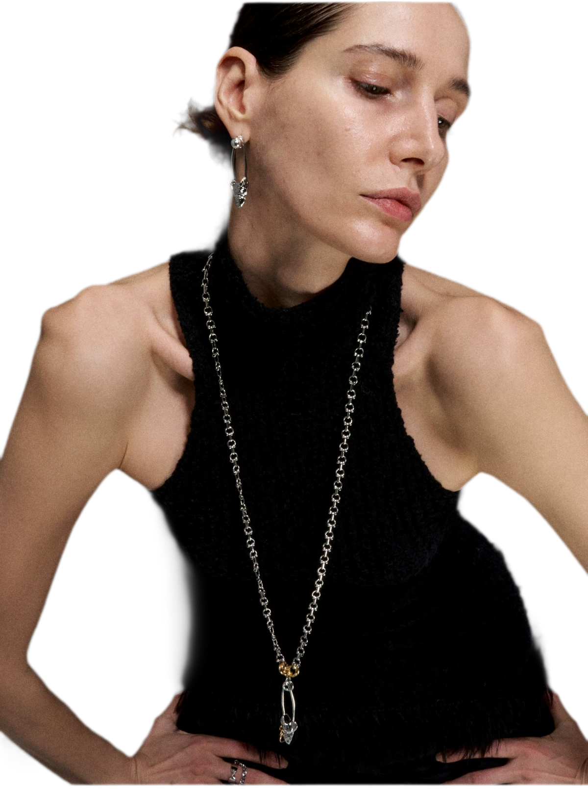 Punk Fishbone Necklace
