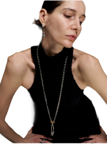 Punk Fishbone Necklace