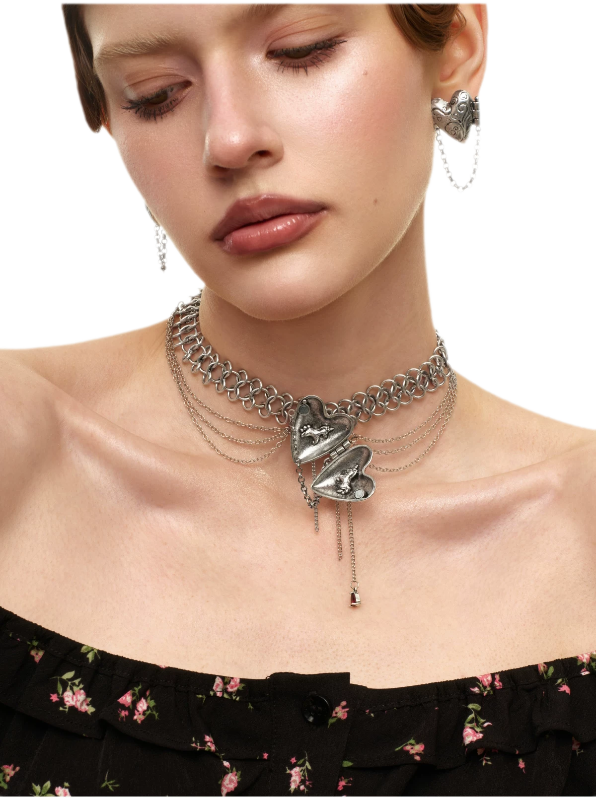 Vintage Heart Pendant Necklace